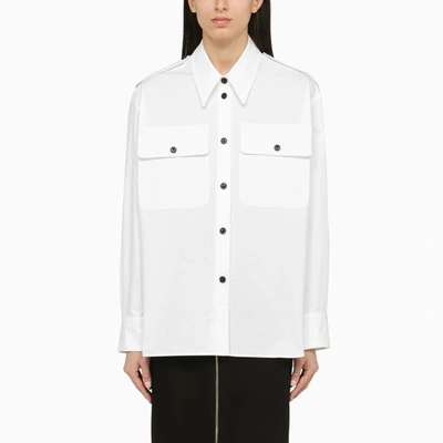 Shop Khaite | Missa White Cotton Shirt