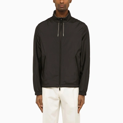Shop Zegna Reversible Jacket In Nylon And Cashmere In Multicolor