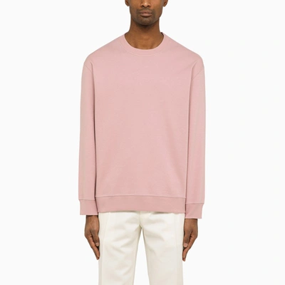 Shop Brunello Cucinelli | Pink Crewneck Sweater In Cotton