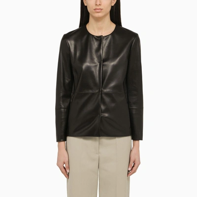 Shop 's Max Mara Black Leatherette Jacket