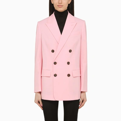 Shop Dsquared2 Pink Double-breasted Jacket