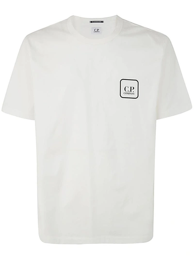 Shop C.p. Company Metropolis Series Mercerized Jersey Logo Graphic T-shirt Clothing In White