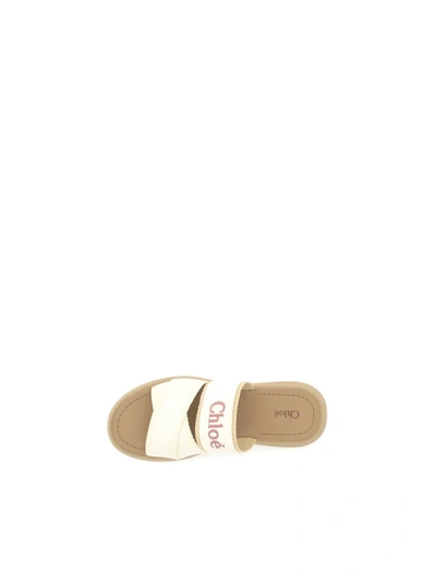 Shop Chloé Sandals In Beige - White 1