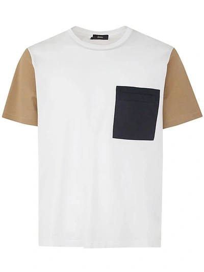 Shop Herno T-shirt With Pocket Clothing In White