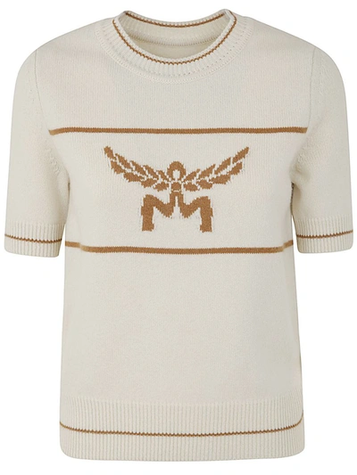 Shop Mcm W Col Sweater Wi Clothing In White