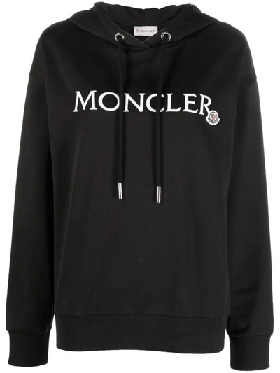 Shop Moncler Hoodie Clothing In Black