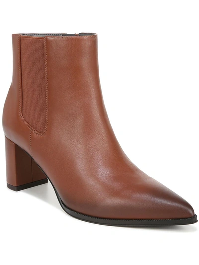 Shop Franco Sarto Demmi Womens Leather Heels Booties In Brown