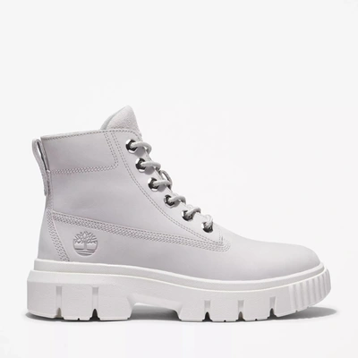 Shop Timberland Women's Greyfield Leather Boot In White