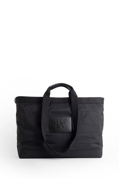 Shop Palm Angels Tote Bags In Black