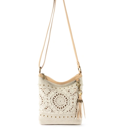 The Sak Lucia Crochet Crossbody Bag In Beige