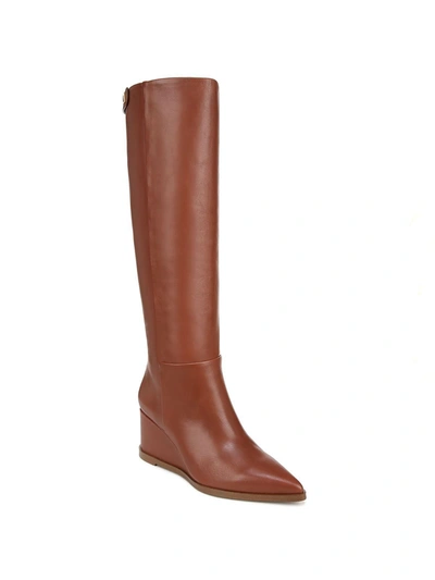 Shop Franco Sarto Estella Womens Leather Knee-high Boots In Brown