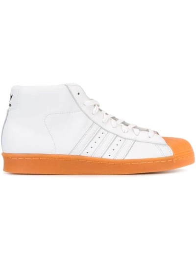Adidas Originals 'pro Model 80's Dlx' Sneakers In White