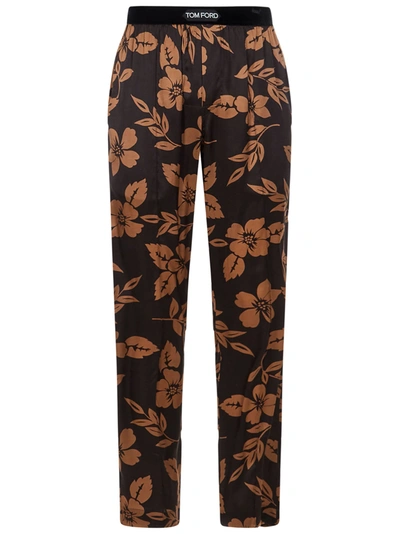 Shop Tom Ford Trousers In Marrone