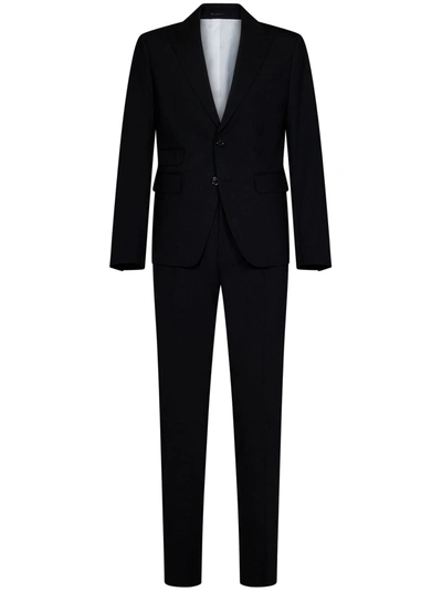 Shop Dsquared2 London Suit In Nero