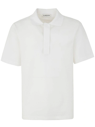 Shop Lanvin Regular Polo Clothing In White