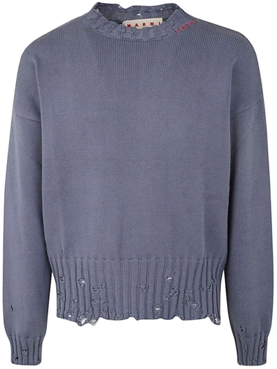 Shop Marni Crew Neck Long Sleeves Sweater Clothing In Grey