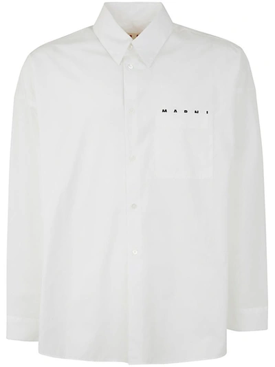 Shop Marni Long Sleeves Shirt Clothing In White