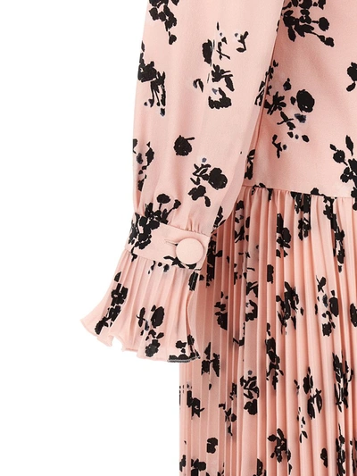 Shop Alessandra Rich 'rose' Long Dress In Pink