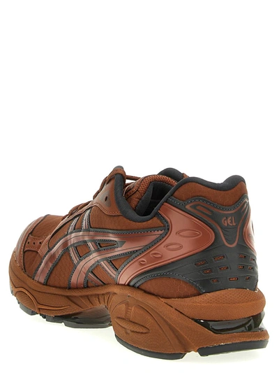 Asics Man Sneakers Rust Size 11 Textile Fibers In Orange
