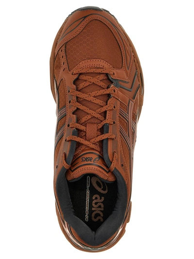 Asics Man Sneakers Rust Size 11 Textile Fibers In Orange