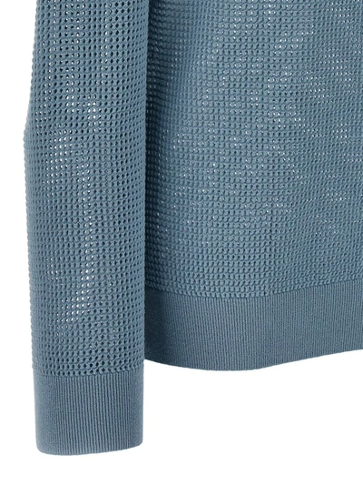 Shop Dries Van Noten 'mixed' Sweater In Blue