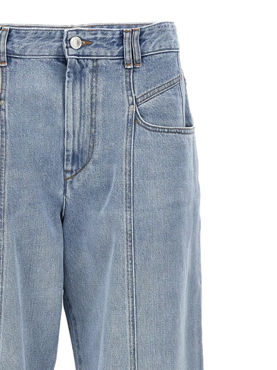 Isabel Marant Jeans 'vetan' Contrast Stitching In Blue