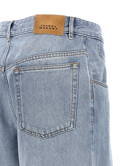 Isabel Marant Jeans 'vetan' Contrast Stitching In Blue