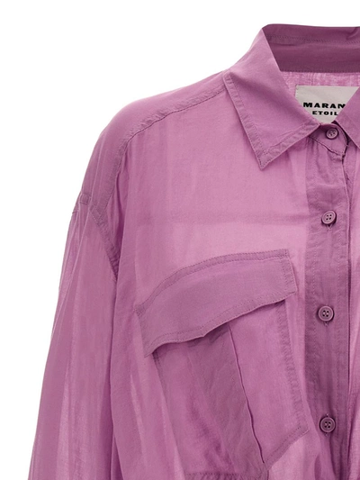 Shop Isabel Marant Étoile 'nath' Shirt In Purple