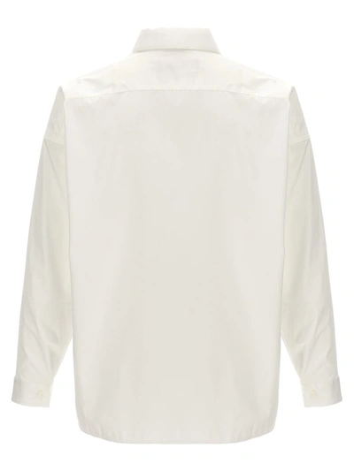 Shop Marni Logo Print Shirt In White