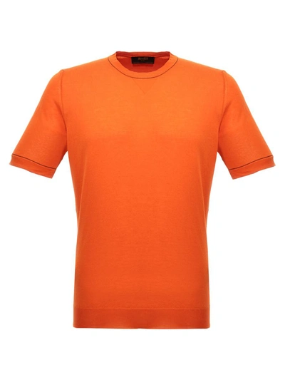 Shop Moorer 'jairo' T-shirt In Orange