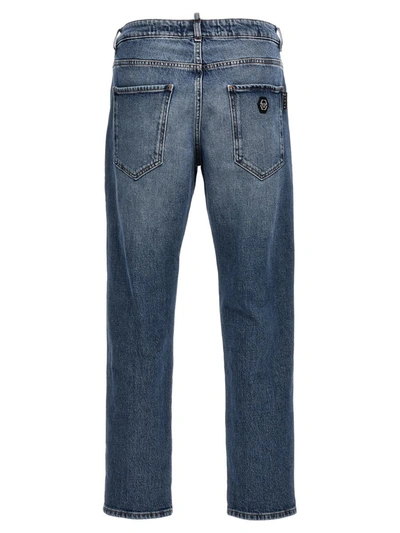 Shop Philipp Plein Denim Jeans In Blue