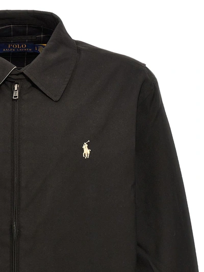 Shop Polo Ralph Lauren Logo Jacket In Black