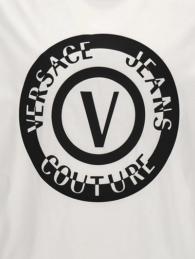 Shop Versace Jeans Couture Logo T-shirt In White