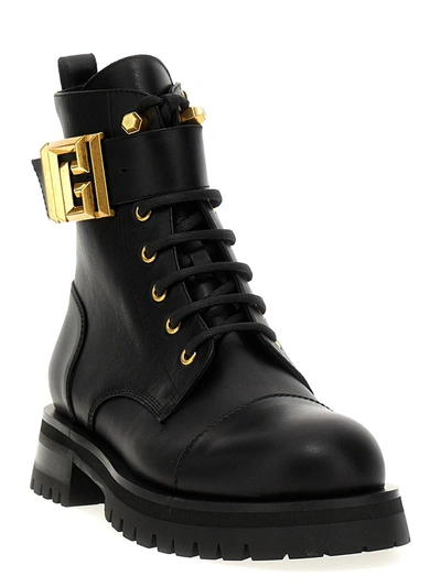 Shop Balmain 'charlie' Ankle Boots In Black