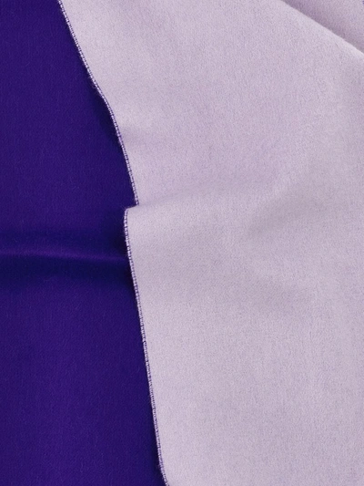 Shop Burberry 'equestrian Knight Design' Scarf In Purple