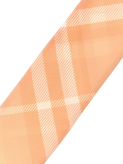 Shop Burberry Check Thin Scarf In Pink