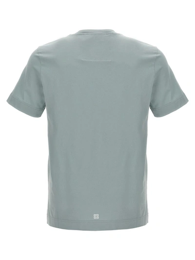 Shop Givenchy Logo Print T-shirt In Blue
