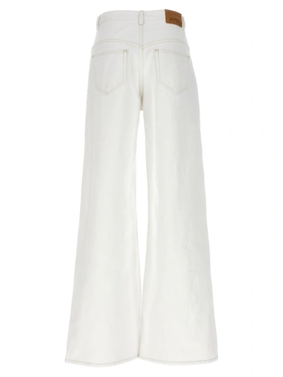 Shop Isabel Marant 'lemony' Jeans In White