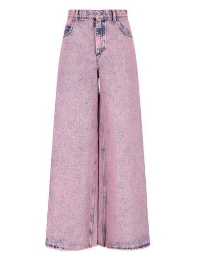 Shop Marni Trousers In Violet