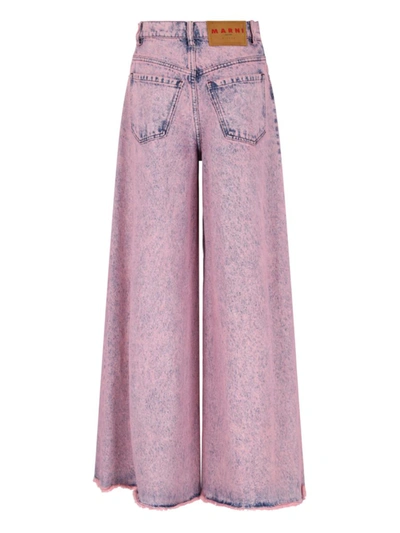 Shop Marni Trousers In Violet