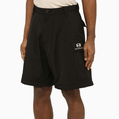 Shop Balenciaga Unity Sports Icon Cargo Trousers In Black