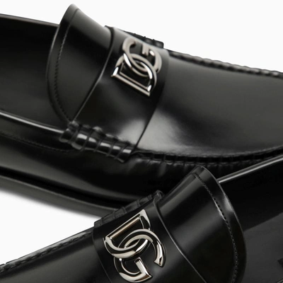 Shop Dolce & Gabbana Dolce&gabbana Loafer With Logo In Black
