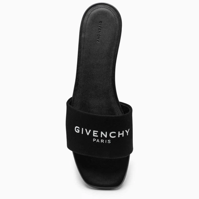 Shop Givenchy Low Canvas Sandal In Black