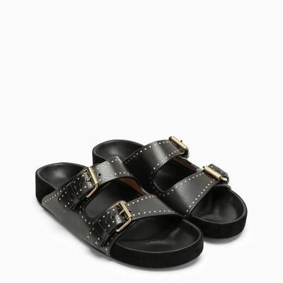 Shop Isabel Marant Lennyo Sandals With Buckles In Black