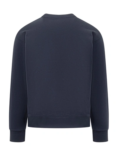 Shop Kenzo ' Varsity' Embroidered Sweatshirt In Blue