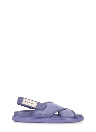 Shop Marni Sandals Purple