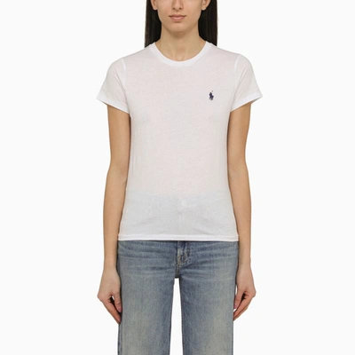 Shop Polo Ralph Lauren Classic T-shirt In White