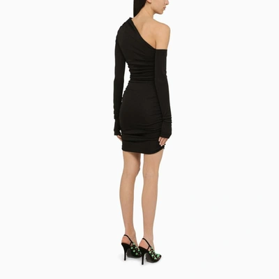 Shop The Andamane Olimpia Fitted Mini Dress In Black
