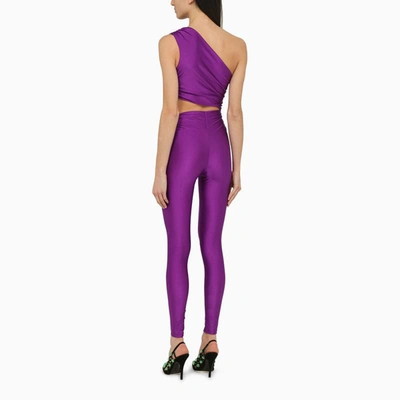 Shop The Andamane Symmetrical Close-fitting Jumpsuit In Purple