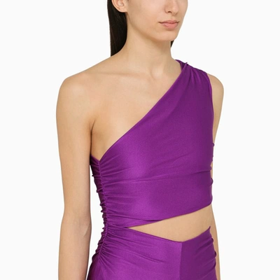 Shop The Andamane Symmetrical Close-fitting Jumpsuit In Purple